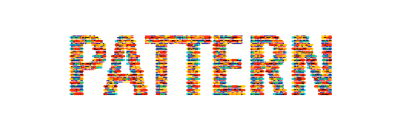 Dash pattern typography