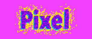 Pixel text effect