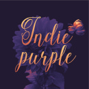 Indie purple photo card