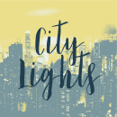City lights photo card
