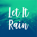 Let it rain photo card