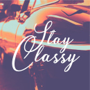 Stay classy photo card