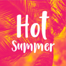 Hot summer photo card