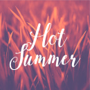 Hot summer photo card