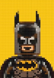 Lego photo effect with the Spray tool.