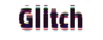 Color glitch text effect