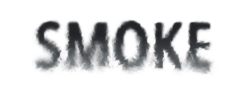 Smoke typography