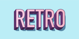 3D retro letters