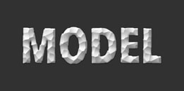 Modeling clay typography