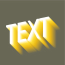 Perspective blur lettering