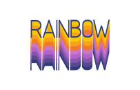 Rainbow lettering
