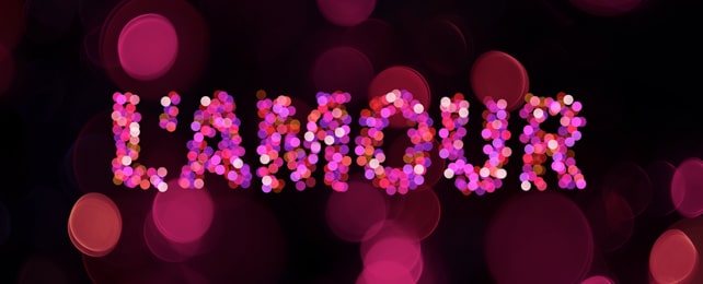 Lamour with bokeh text effect