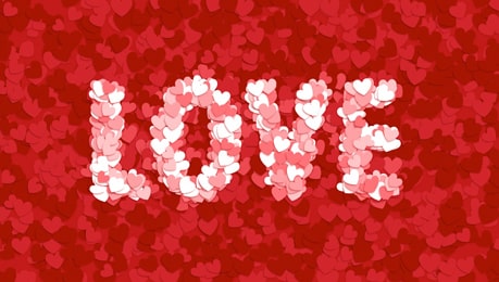 St. Valentine typography graphics