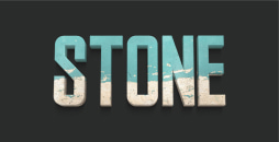 Aged wall text design