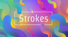 Unreal gradient typography.