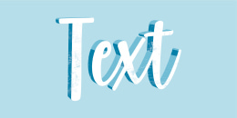 Vintage text typography