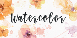 Spring watercolor lettering