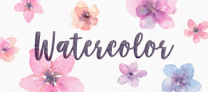 Watercolor text effect