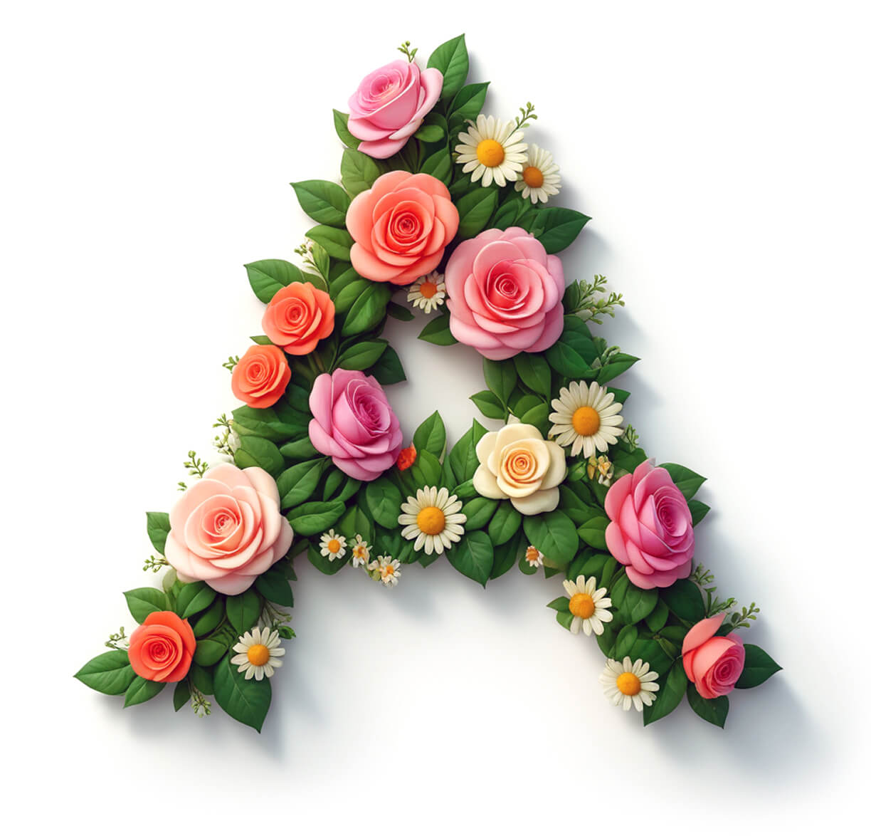 Floristic lettering.