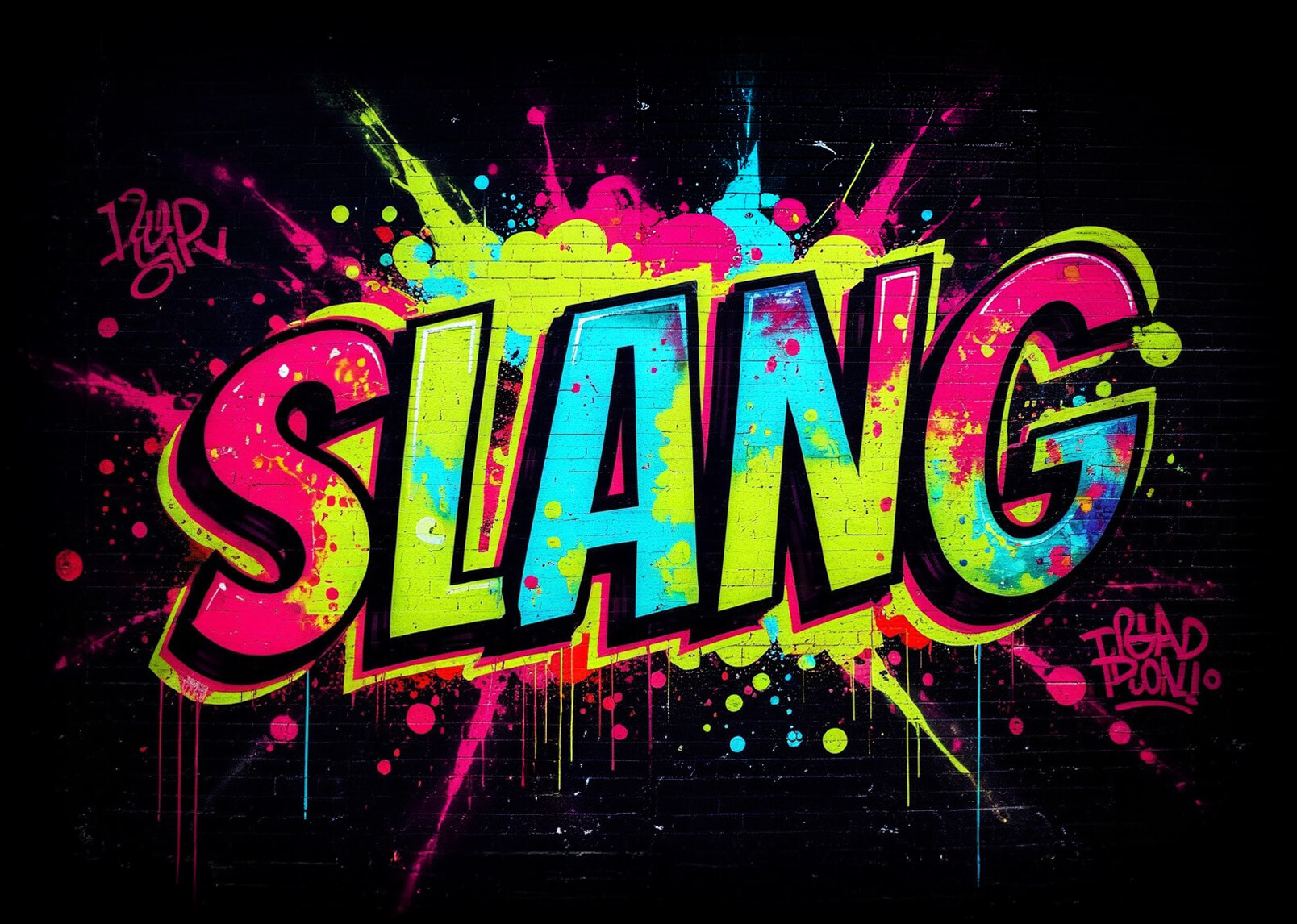 Graffiti 3D text effect template.
