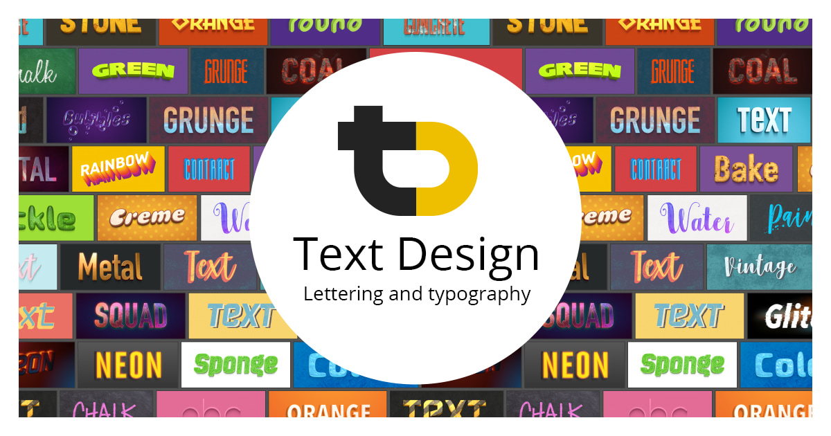 text on image design