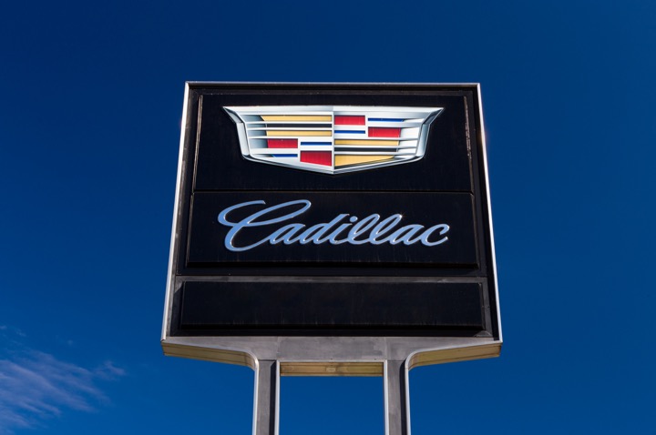 Cadillac logo as calligraphy style example.