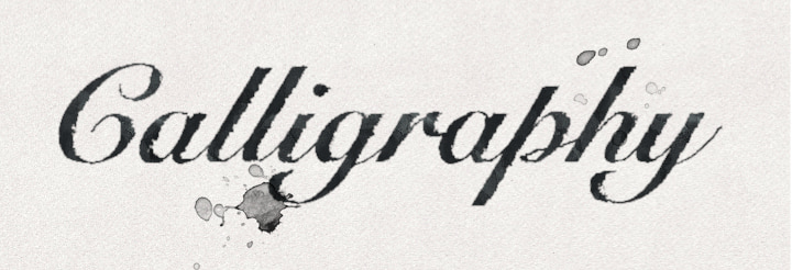 Calligraphy lettering style illustration made in Art Text.