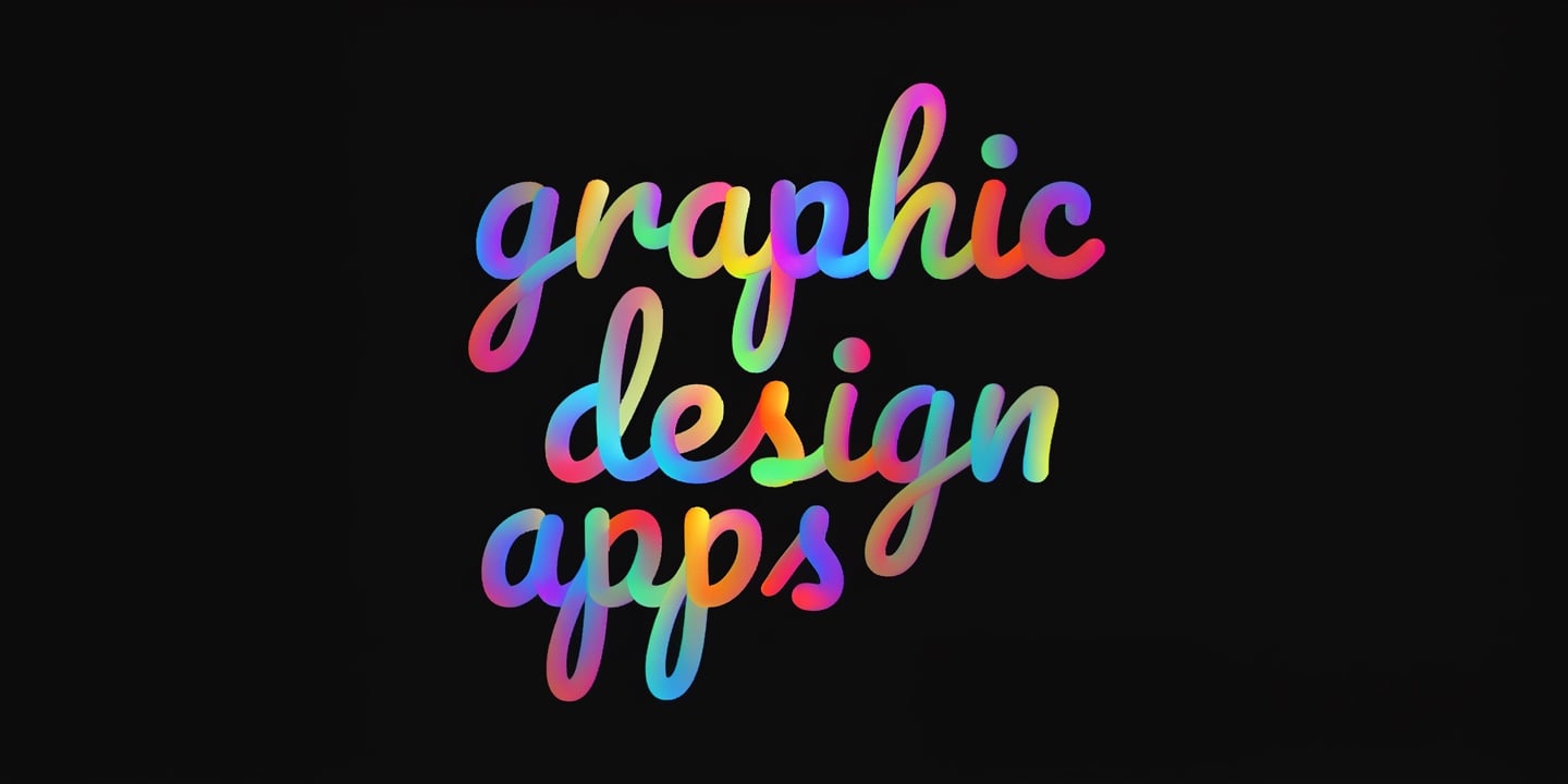 Gradient text design.