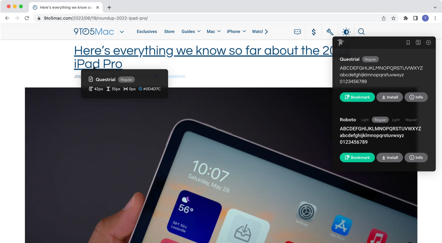 WhatFont on the Mac App Store