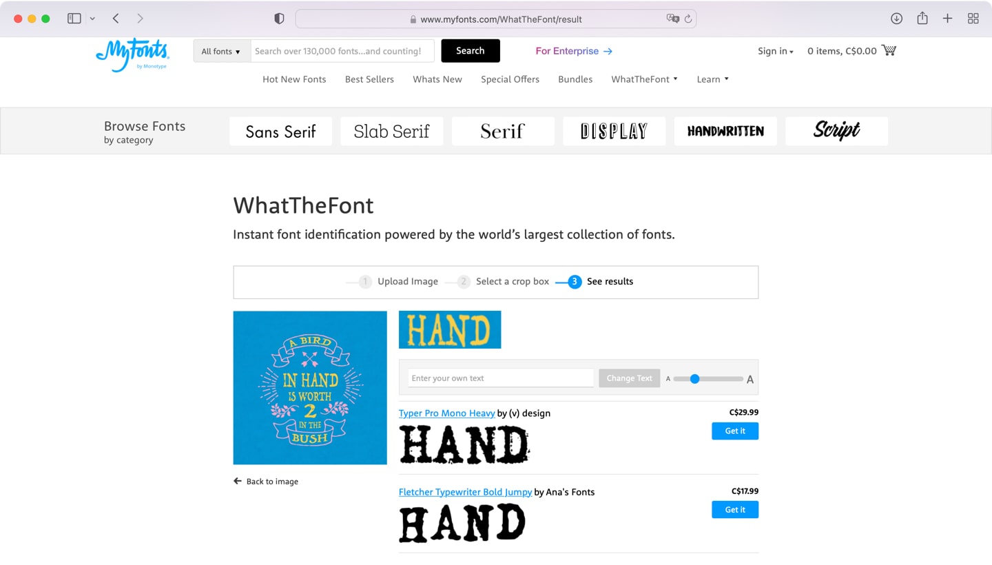 WhatFont on the Mac App Store