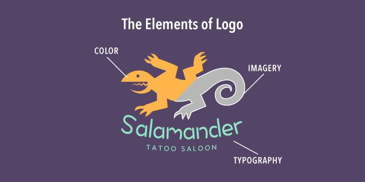 Elements of a logo illustration.