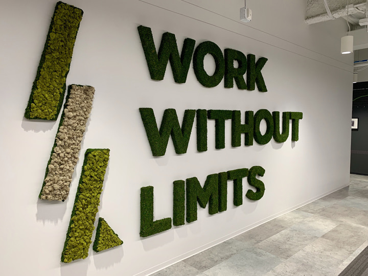 Wall Graphics at the Upwork Office.