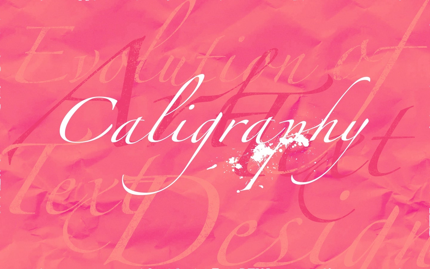 Calligraphy — decorative handwriting.