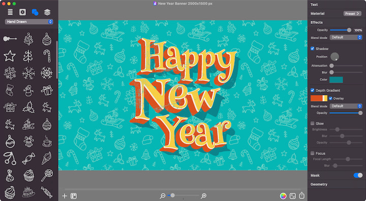 Background created with multiple repeating symbols.