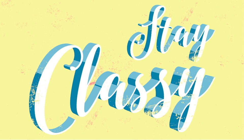 Vintage lettering design for Mac