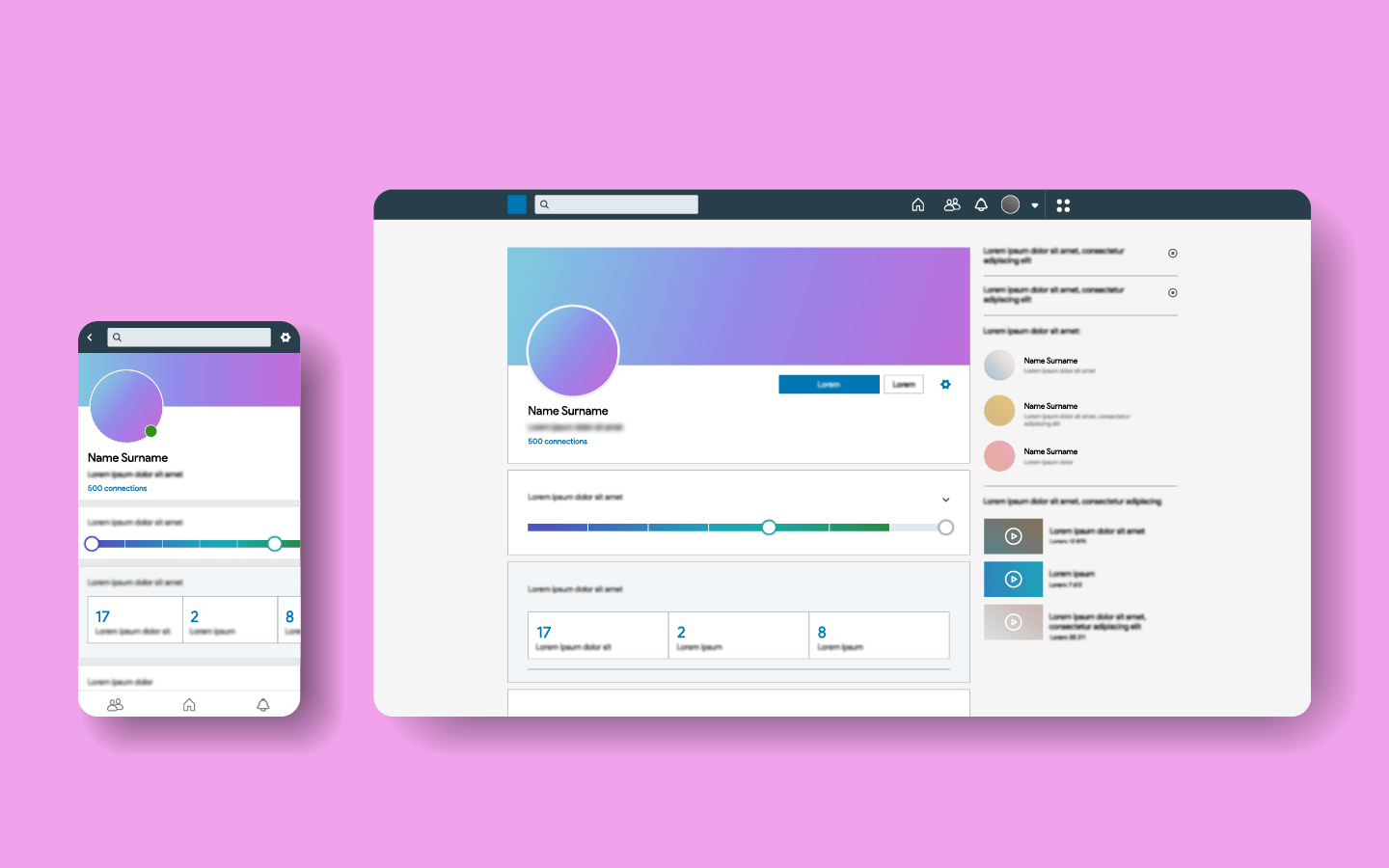 LinkedIn image sizes.
