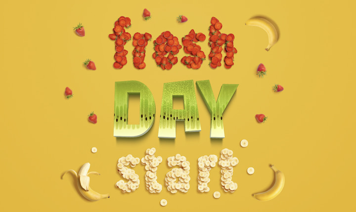 Powerful visual typography.