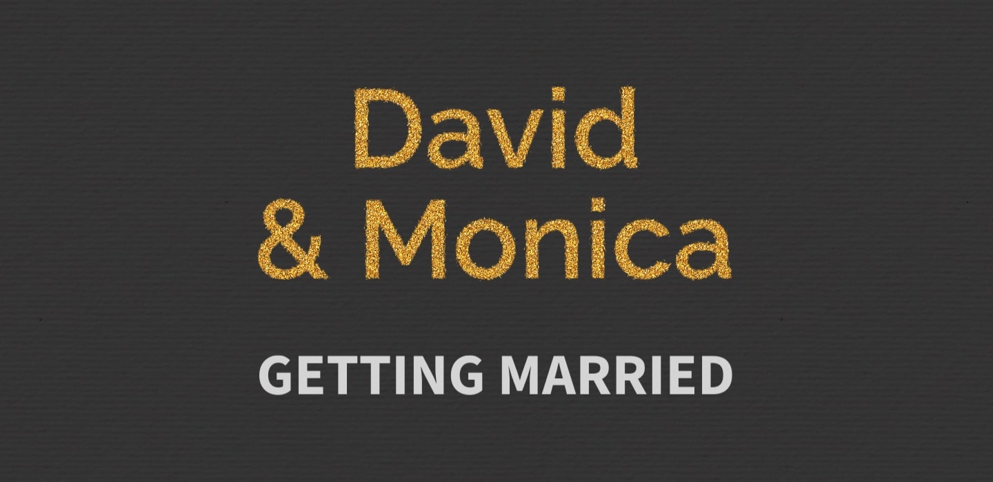 Minimalistic but stylish wedding invitation.