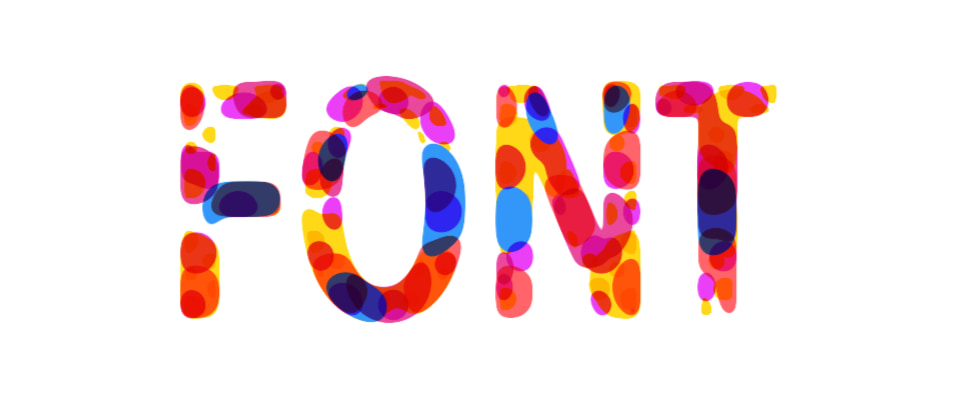 Color fonts in typography