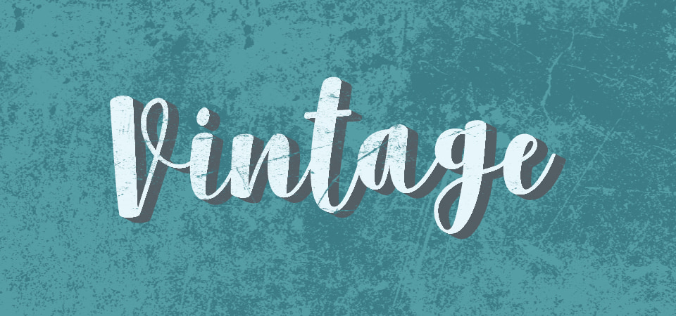 Retro typography is still in use