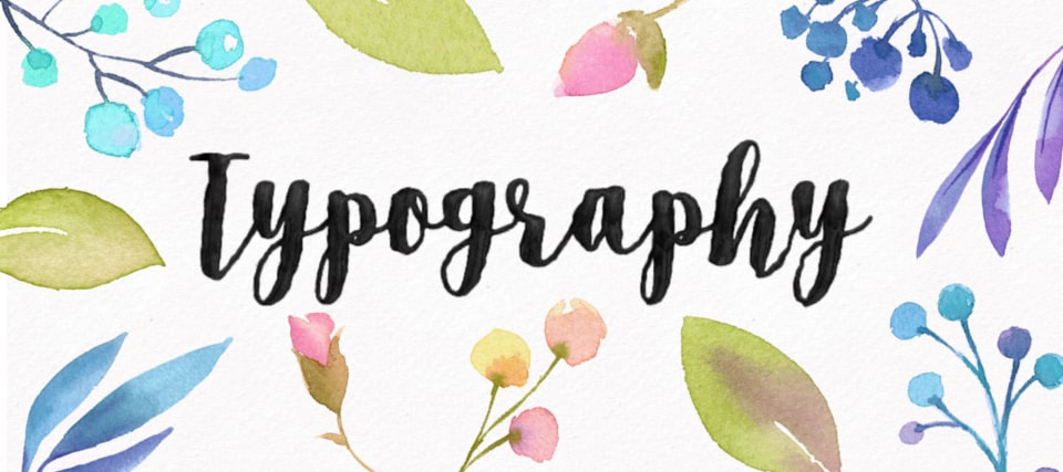 Create watercolor typography effect