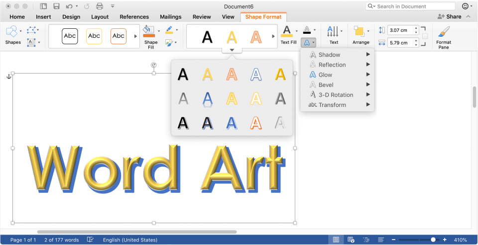 Microsoft WordArt