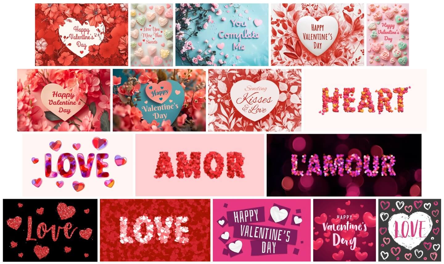 Ready made greeting card templates in Art Text.