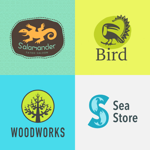 Vector shapes for logos