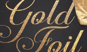 Create gold foil text effect on a Mac