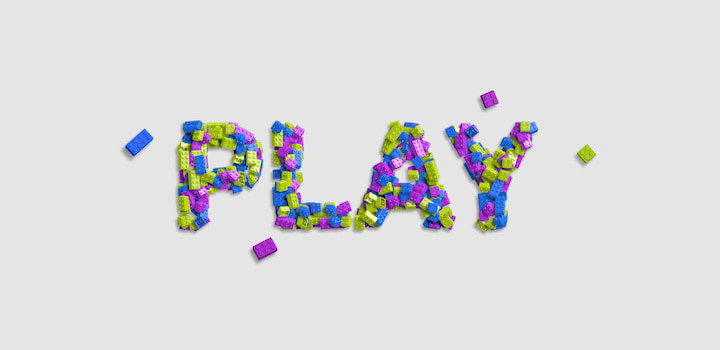 Lego bricks text created in Art Text.