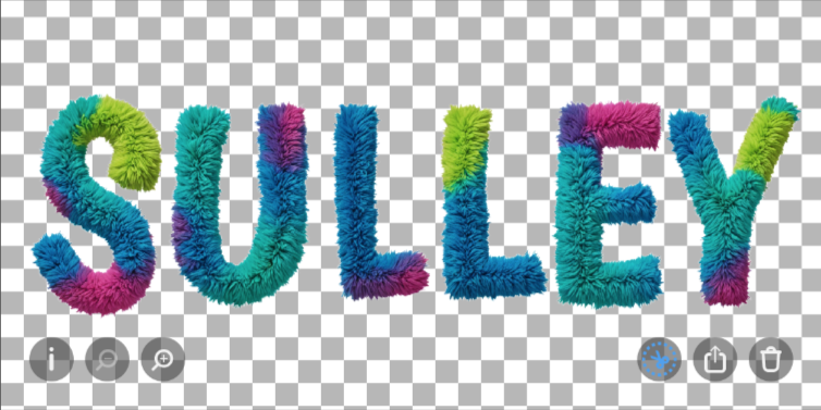 The backgroung is removed in the generated image.