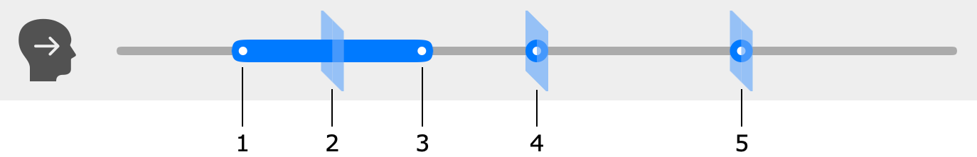 Slider to change the distance to objects in the depth map