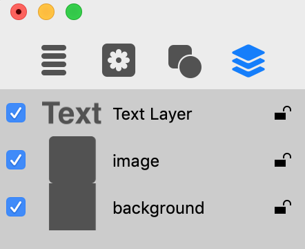 Layer list