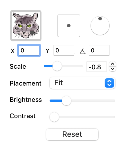 Colorize settings